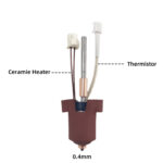 Hotend Cerâmico Para Impressora Creality K1, K1c, K1 Max, K1 - Imagem 3